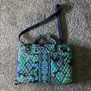 Vera Bradley computer case w/ shoulder strap